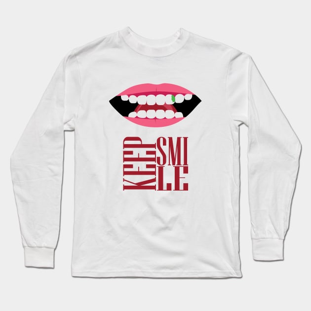 keep smile Long Sleeve T-Shirt by angsabiru